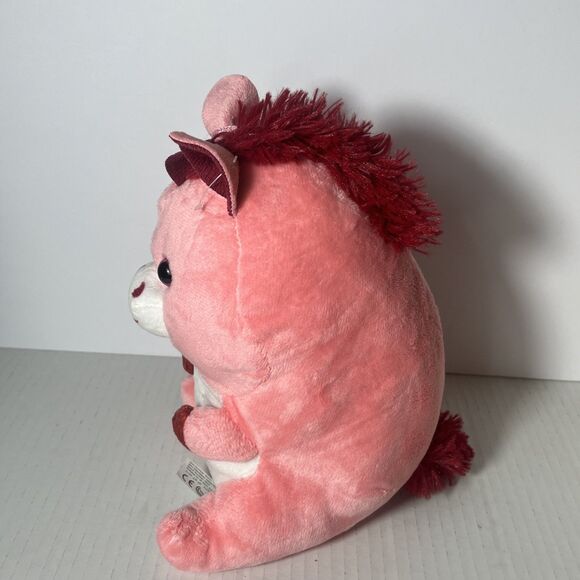 Unicorn stuffed animal Pink plush 9” - Picture 4 of 8
